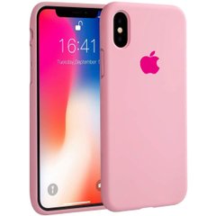 Чехол нежно-розового цвета на iPhone ХS Противоударный