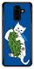 Синій чохол для Samsung A605 Котик Ripndip
