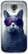 Крутой бампер Коте в очках для Galaxy S4 GT-I9500