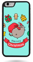 Новорічний бампер з котиком Пушином для iPhone 6 / 6s Meowy Christmas