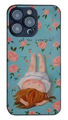 Чехол силиконовый счастливая девочка для iPhone 14 pro max