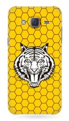 Чехол с Тигром на Samsung j5 2015 Желтый