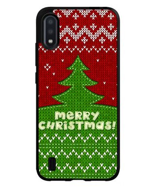 Яркий праздничный бампер для Samsung A01 А105 Счастливого Рождества
