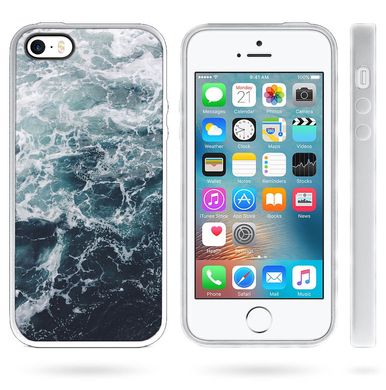 Прорезиненный бампер для iPhone 5 / 5s / SE Море