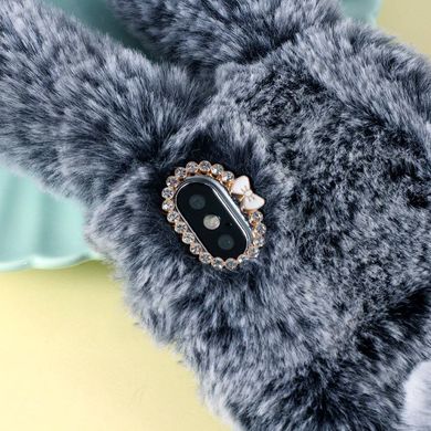 Об'ємний чохол на iPhone XS Max Хутряний кролик