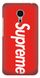 Чехол с надписью Суприм на Meizu M2 Note Красный