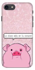 Чохол зі Свинкою для iPhone 8 Рожевий