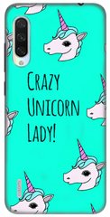 Бирюзовый чехол Unicorn Lady для Xiaomi Mi A3