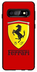Яркий чехол для Samsung S10 Plus Логотип Ferrari