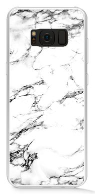 ТПУ Чехол с Мрамором на Samsung S8 plus Белый