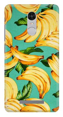 Чехол с бананами на Xiaomi Note 3 зеленый