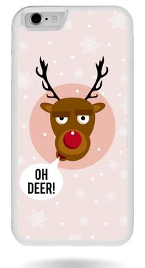 Чехол на Новый год с Оленем для iPhone 6 / 6s Oh deer