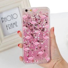 Силіконовий чохол з Фламінго на iPhone 6 / 6s Рожевий