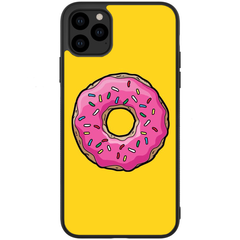 Чехол с ярким пончиком iPhone 11 Pro Max Желтый