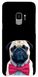 Чехол с Мопсом на Samsung S9 ( G960F ) Черный