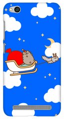 Чохол з Котиком Пушином на Xiaomi Redmi 5a Новорічний