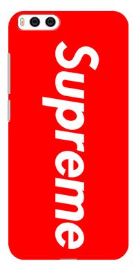 Червоний бампер для Xiaomi Mi6 Логотип Supreme