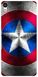 Пластиковый бампер для Sony ( Сони ) Xperia X Performance Щит Капитана Америка
