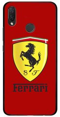 Красный чехол для Huawei P20 Lite Логотип Ferrari