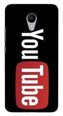 Чехол с логотипом YouTube на Meizu M3s Популярный