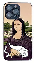 Чехол iPhone 15 pro MonaLisa с котиком