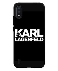 Модный полиуретановый бампер для Samsung A01 А105 Karl Lagerfeld