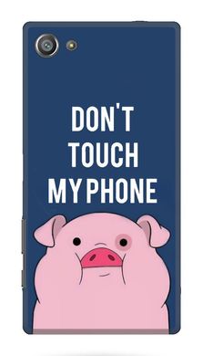 Зелений чохол Do not touch my phone на Sony Xperia Z5 Compact Свинка