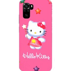 Розовый бампер для Xiaomi Note 10 Hello Kitty