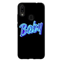 Черный чехол с надписью Samsung А205 Ф 2018 Baby