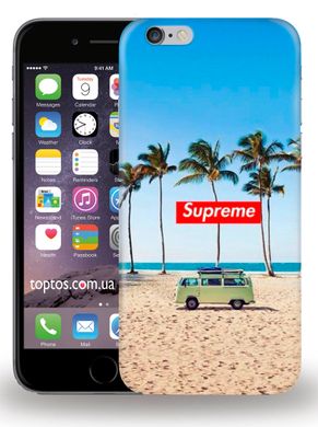Дизайнерський чохол з Пляжем на iPhone 6 / 6s Логотип Supreme