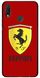 Красный чехол для Huawei P20 Lite Логотип Ferrari