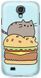 Кото-бургер пластиковый чехол для Samsung S4