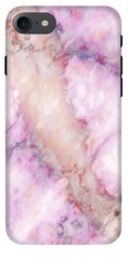Розовый бампер на iPhone 7 Мрамор