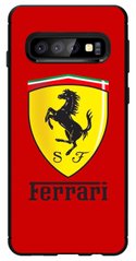 Яркий чехол для Samsung S10 Логотип Ferrari
