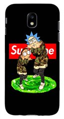 Чехол накладка с картинкой Рик и Морти на Samsung J7 2017 Черный