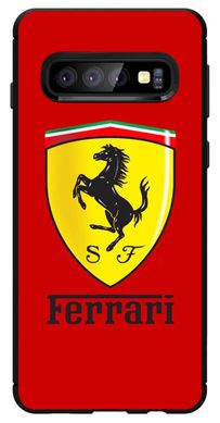 Яскравий чохол для Samsung S10 Логотип Ferrari