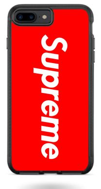 Чехол с логотипом Суприм на iPhone 7 plus Красный