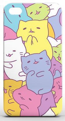 Чехол Стикер с милыми котиками для iPhone 4 / 4s