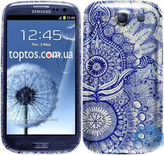 Чехол с Абстракцией для Samsung S3 Duos Синий