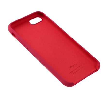 Оригинальный софт тач бампер для IPhone 7/8 с покрытием "анти-отпечаток" цвет красная роза