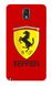 Красный чехол для Samsung ( Самсунг ) SM-N900 Логотип Ferrari