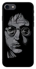 Черный бампер для iPhone 7 Джон Леннон