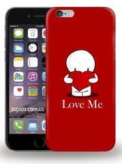 Красный чехол для iPhone 6 / 6s Love me