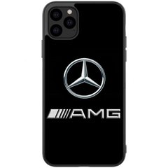 Черный чехол на iPhone 12 Про Mercedes