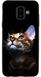 ТПУ Чехол с Котиком на Galaxy J6 Plus Черный