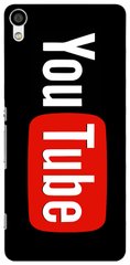 Чехол с логотипом YouTube на Sony Xperia X Performance Черный
