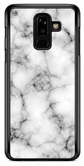 Серый чехол на Samsung Galaxy A6+ 2018 Текстура мрамора