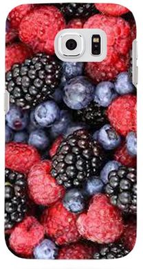 Сочный бампер с лесными ягодками для Samsung S6
