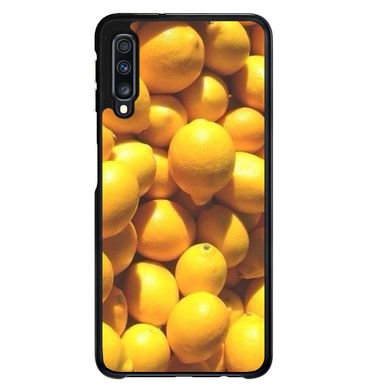 Желтый чехол для Samsung Galaxy ( Галакси ) А 705 Лимоны