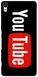 Чохол з логотипом YouTube на Sony Xperia X Performance Чорний